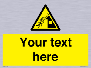 Custom warning roof avalanche